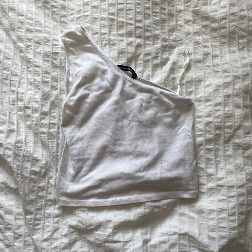 Brandy Melville Asymmetric Off-Shoulder Top - Picture 2 of 2